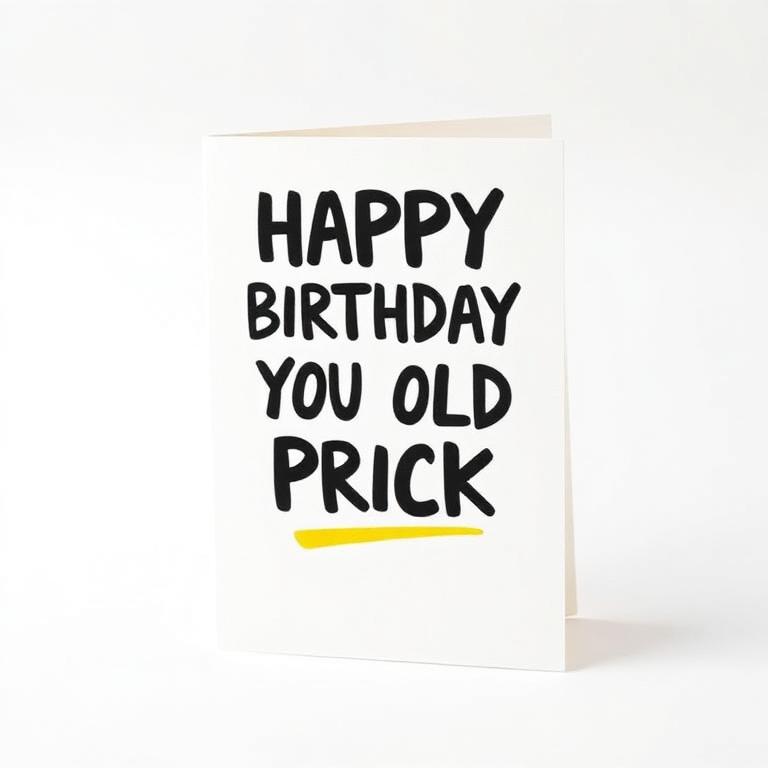 Happy Birthday, You Old Prick